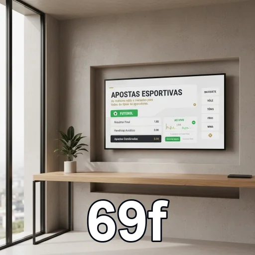 Tela do app mobile 69f com design moderno e intuitivo
