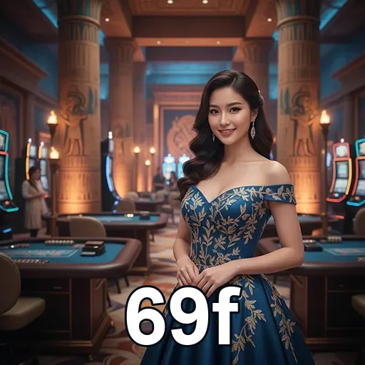 Interface do app 69f com jogos de slots e VIP